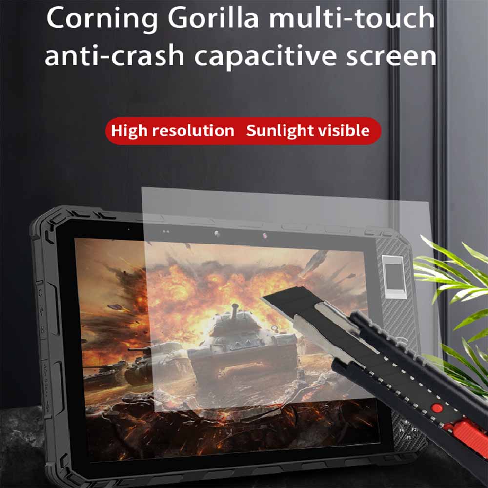 Tablet biométrico Android com tela Gorilla