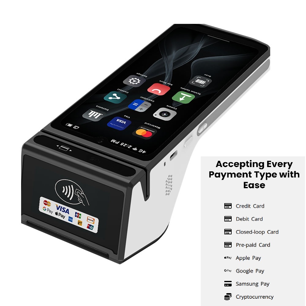 Dual screen bank POS