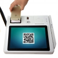 Bancada 10 polegadas Android Fingerprint máquina de Pos com impressora
