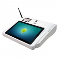 Bancada 10 polegadas Android Fingerprint máquina de Pos com impressora
