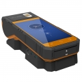 Android 6.0 2d laser scanner de código de barras biométrico android pos impressora terminal com carregamento sem fio