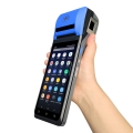 Terminal POS biométrico de impressão digital Android 4G de 6 polegadas