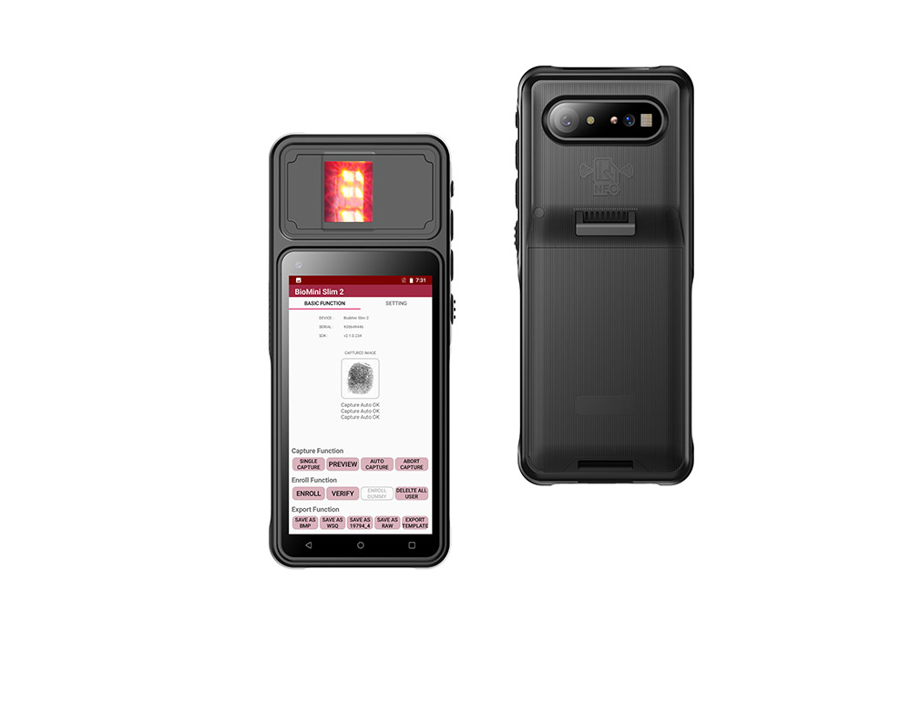 A SFT está lançando o Android Barcode FAP30 Biometric Fingerprint EKYC Scanner Terminal portátil