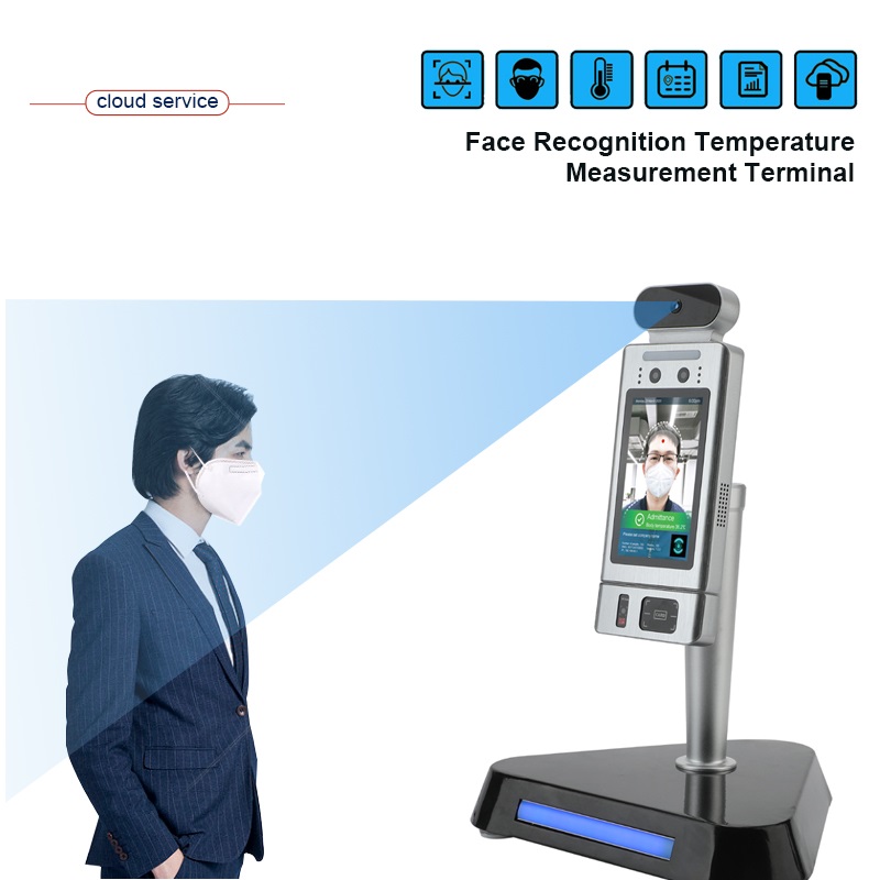 promoção especial estoque pronto em massa de sistema de medição de temperatura de reconhecimento facial ai